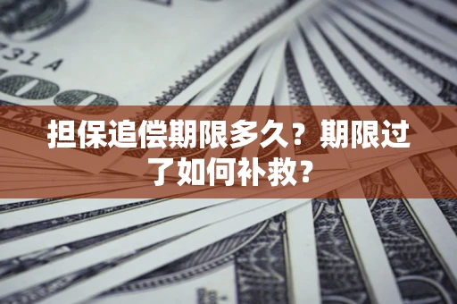 北京担保追偿期限多久？期限过了如何补救？