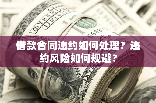 北京借款合同违约如何处理？违约风险如何规避？