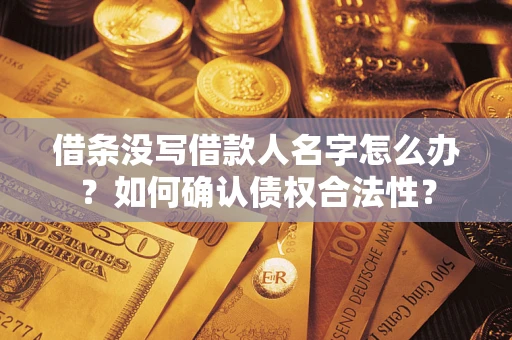 北京借条没写借款人名字怎么办？如何确认债权合法性？