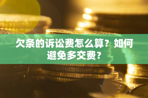 北京欠条的诉讼费怎么算？如何避免多交费？